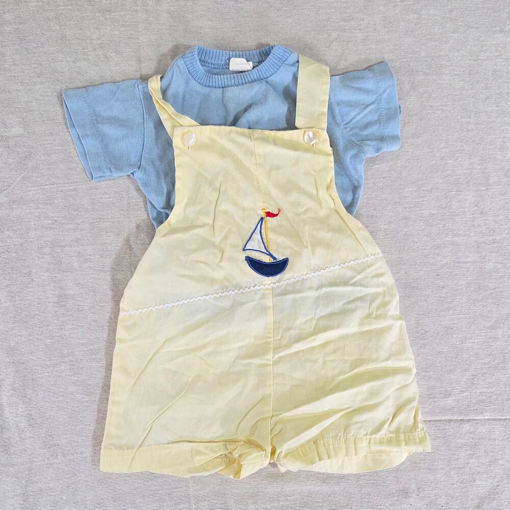 Vintage Sailboat Cotton Bundle 6-9 months